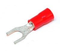 Cembre Insulated Fork Terminal Crimp 0.25-1.5m Red