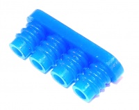 4 Way TE Connectivity Rectangluar Connector Seal Mate-N-Lok Blue 0.5-2mm