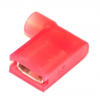 Multicomp Pro 6.35mm Insulated Flag Terminal Red Female 22-18 Awg