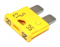 Tecniks ATO Blade Fuse 32V 20A Yellow Fast Blow